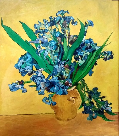 Oil painting Van Gogh iris